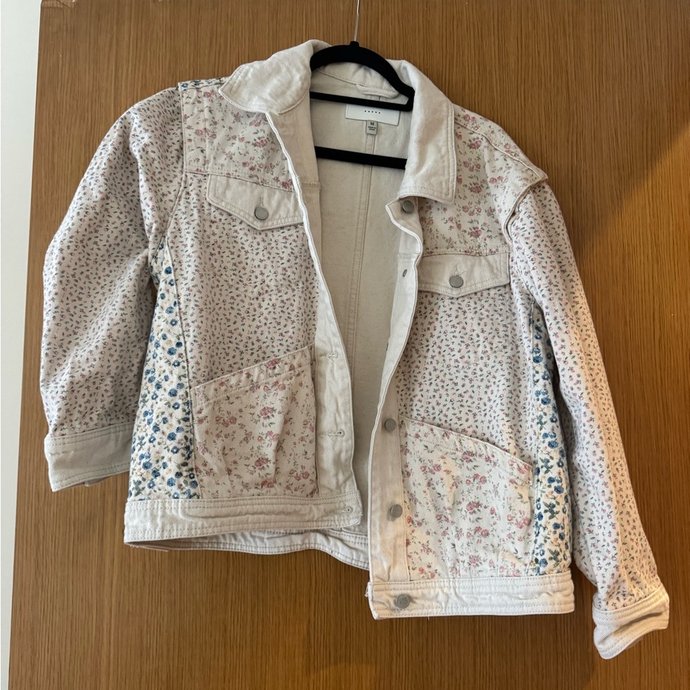 Blank Nyc Multicolor Patchwork Denim Jacket - image 1